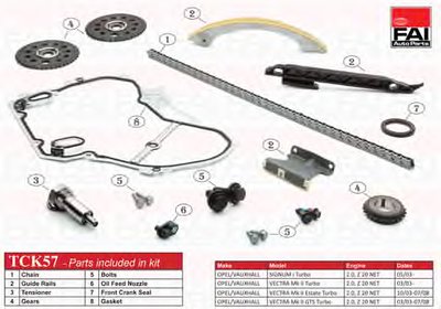 Комплект цепи привода распредвала FAI AutoParts купить