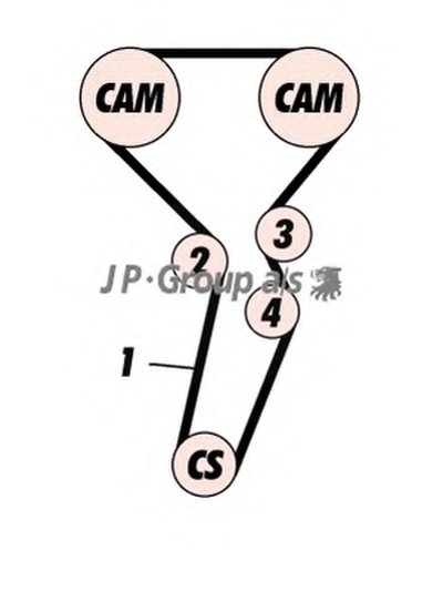 Комплект ремня ГРМ QH JP GROUP купить