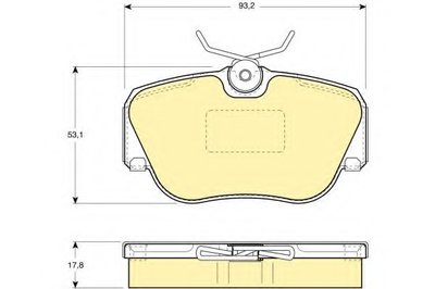 Комплект тормозных колодок, дисковый тормоз GIRLING купить