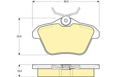 Комплект тормозных колодок, дисковый тормоз GIRLING купить