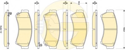 Комплект тормозных колодок, дисковый тормоз GIRLING купить