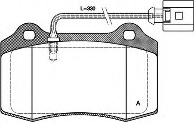 Комплект тормозных колодок, дисковый тормоз ADVANCE OPEN PARTS купить