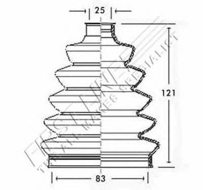 Пыльник, приводной вал FIRST LINE купить