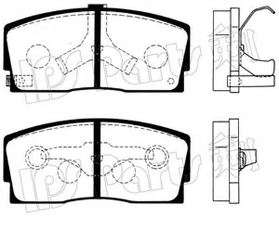 Комплект тормозных колодок, дисковый тормоз IPS Parts IPS Parts купить