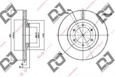 Тормозной диск DJ PARTS купить