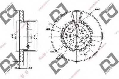 Тормозной диск DJ PARTS купить