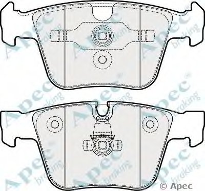 Комплект тормозных колодок, дисковый тормоз APEC braking купить