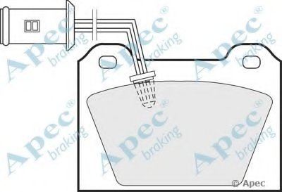 Комплект тормозных колодок, дисковый тормоз APEC braking купить
