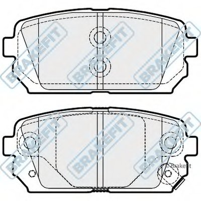 Комплект тормозных колодок, дисковый тормоз Brake Fit APEC braking купить