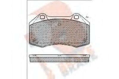 Комплект тормозных колодок, дисковый тормоз R BRAKE купить