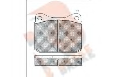 Комплект тормозных колодок, дисковый тормоз R BRAKE купить