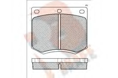 Комплект тормозных колодок, дисковый тормоз R BRAKE купить