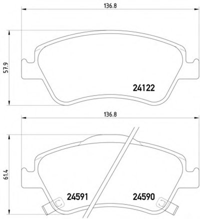 Колодки тормозные (передние) Toyota Auris/Corolla 06- (Bosch) Q+