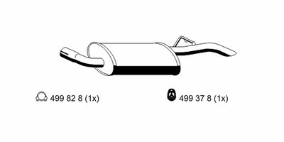 Глушитель выхлопных газов конечный ERNST купить