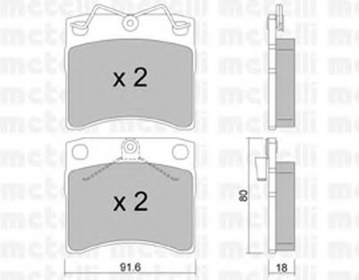 Колодки тормозные (передние) VW T4 90-03