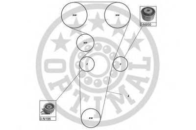 Комплект ремня ГРМ OPTIMAL купить
