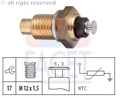 Датчик, температура охлаждающей жидкости; Датчик, температура охлаждающей жидкости; Датчик, температура охлаждающей жидкости FACET купить