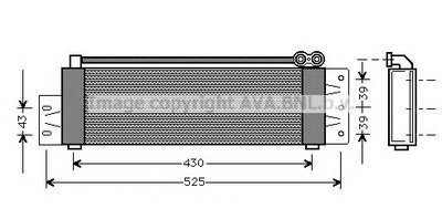 масляный радиатор, двигательное масло AVA QUALITY COOLING купить