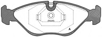 Комплект тормозных колодок, дисковый тормоз ADVANCE OPEN PARTS купить