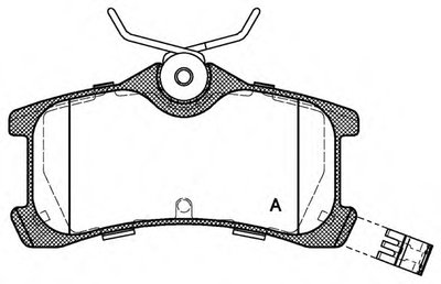 Комплект тормозных колодок, дисковый тормоз ADVANCE OPEN PARTS купить