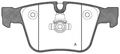 Комплект тормозных колодок, дисковый тормоз ADVANCE OPEN PARTS купить