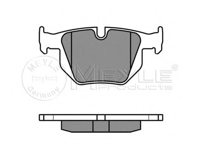 Комплект тормозных колодок, дисковый тормоз PLATINUM PAD MEYLE купить