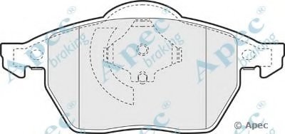 Комплект тормозных колодок, дисковый тормоз APEC braking купить