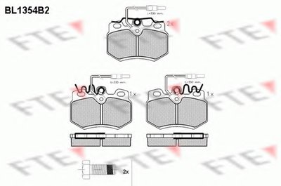 Комплект тормозных колодок, дисковый тормоз FTE купить