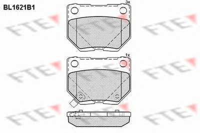 Комплект тормозных колодок, дисковый тормоз FTE купить