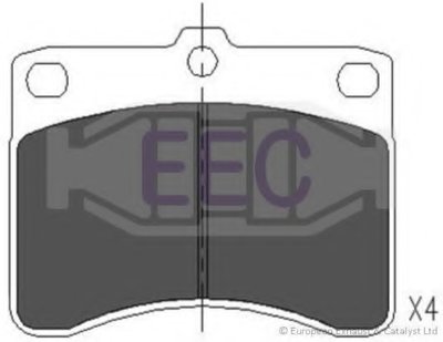 Комплект тормозных колодок, дисковый тормоз EEC купить