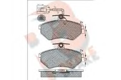 Комплект тормозных колодок, дисковый тормоз R BRAKE купить