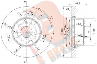 Тормозной диск R BRAKE купить