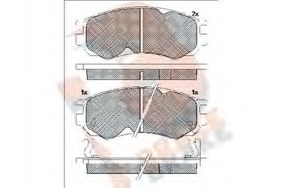 Комплект тормозных колодок, дисковый тормоз R BRAKE купить