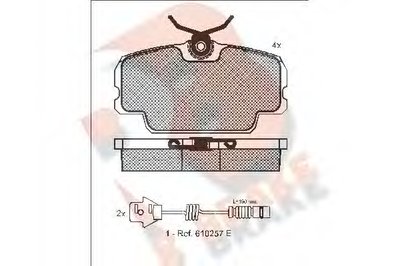 Комплект тормозных колодок, дисковый тормоз R BRAKE купить