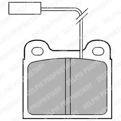 Комплект тормозных колодок, дисковый тормоз DELPHI купить