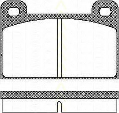 Комплект тормозных колодок, дисковый тормоз TRISCAN купить