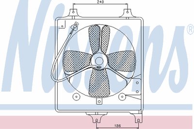 Вентилятор, охлаждение двигателя NISSENS купить