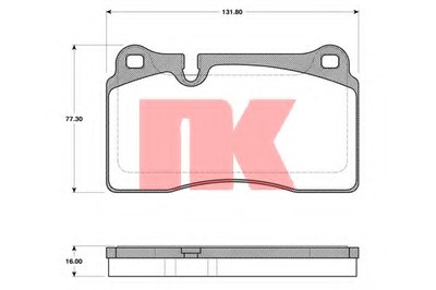 Комплект тормозных колодок, дисковый тормоз NK купить