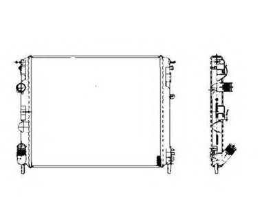 Радиатор охлаждения Renault Kangoo 1.2-1.6/1.5dCi 01-
