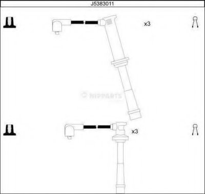 Комплект проводов зажигания NIPPARTS купить