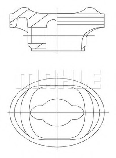 Поршень MAHLE ORIGINAL купить