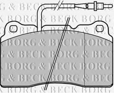 Комплект тормозных колодок, дисковый тормоз BORG & BECK купить