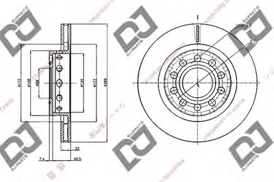 Тормозной диск DJ PARTS купить