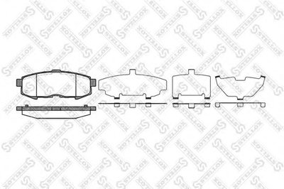Комплект тормозных колодок, дисковый тормоз STELLOX купить