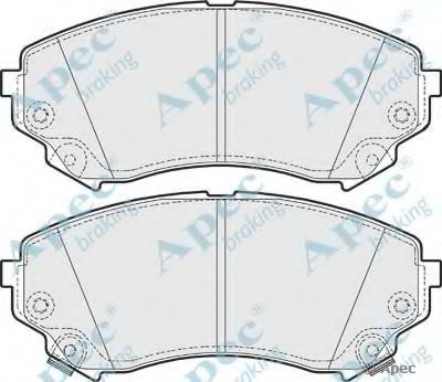 Комплект тормозных колодок, дисковый тормоз APEC braking купить