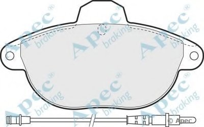 Комплект тормозных колодок, дисковый тормоз APEC braking купить