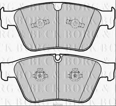 Комплект тормозных колодок, дисковый тормоз BORG & BECK купить