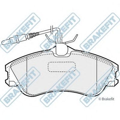 Комплект тормозных колодок, дисковый тормоз Brake Fit APEC braking купить