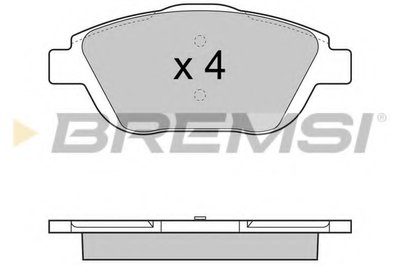 Комплект тормозных колодок, дисковый тормоз BREMSI купить