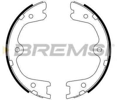 Комплект тормозных колодок, стояночная тормозная система BREMSI купить